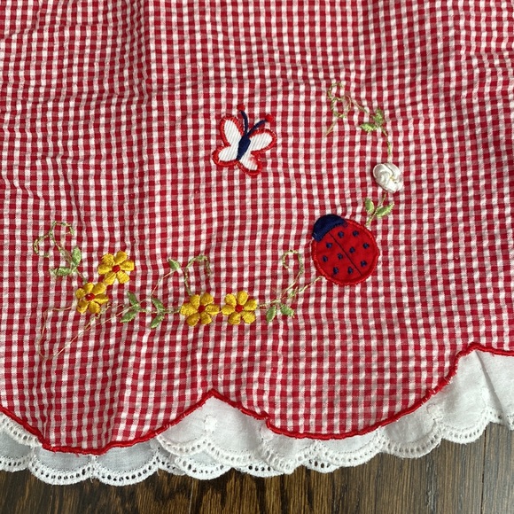 Spring baby dress with bloomer - Picture 3 of 7